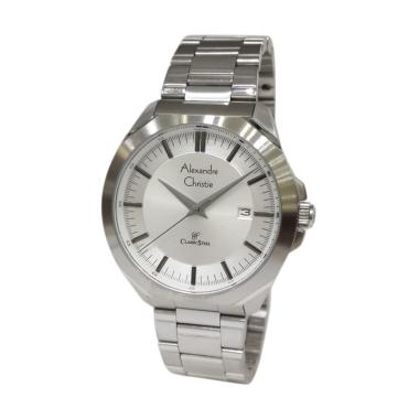 Alexandre Christie Classic Steel Jam Tangan Pria [8596MDB] Silver