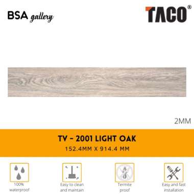 TACO VINYL 2MM TV 2001 LIGHT OAK / LANTAI KAYU VINYL / WOOD FLOOR