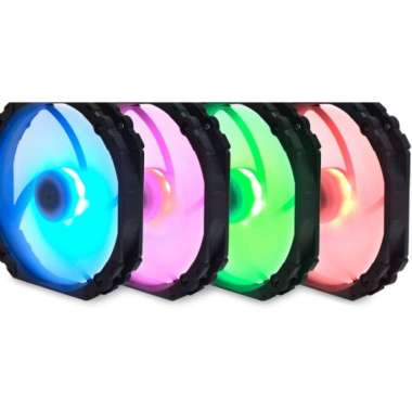 Fan Casing SCYTHE Kaze Flex 140 ARGB PWM 300-1800 RPM Round Frame - KF1425FD18AR-P