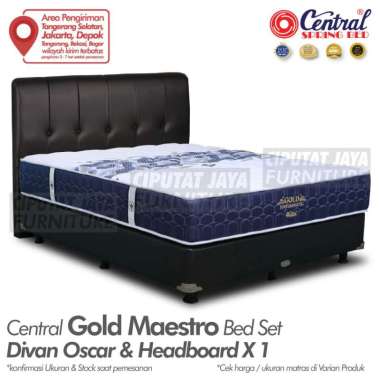 Spring Bed Central Gold Maestro - Bed Set Headboard X1 180 x 200