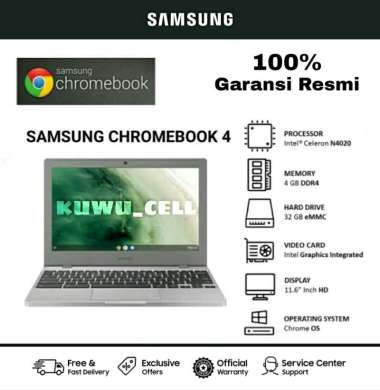 SAMSUNG Chromebook 4 [4GB/32GB]/11.6"/Intel Celeron/Chrome OS - Platinum Titan Platinum Titan