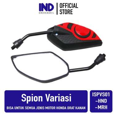 Spion-Sepion-Kaca Set Variasi S01 Semua Jenis Motor Honda Drat Kanan Baut 14 Putih-Merah-Biru-Hitam 