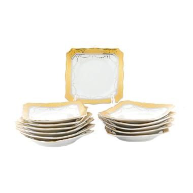 Vicenza B423 Motif Padi Piring Kecil [1 Lusin] White