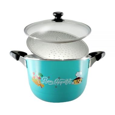 Maspion Mikado Stylish Alcor Steamer Panci Kukus [24 cm] Multicolor