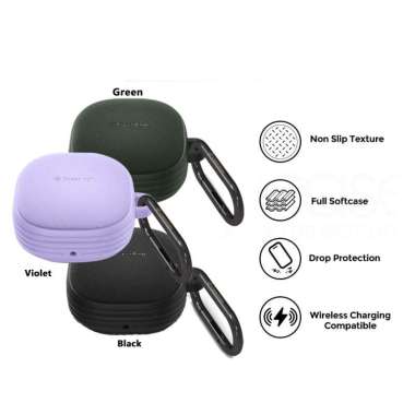 Case Galaxy Buds 2 / Pro / Live Caseology Vault Anti Slip Soft Casing Black