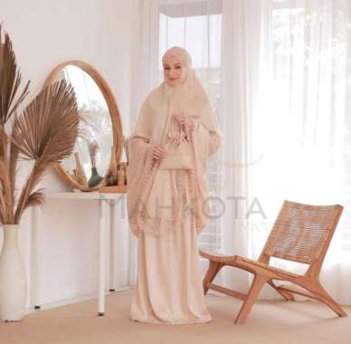 Mukena mahkota renda inara mukenah telekung sitinkhadijah dewasa jumbo renda mewah COKSU