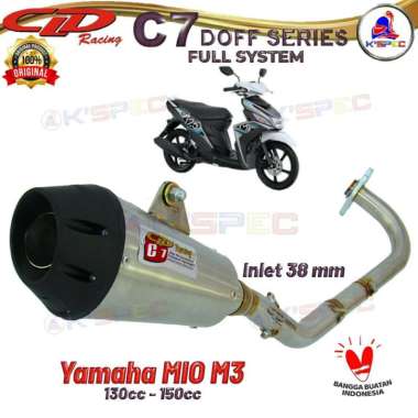 Knalpot CLD Racing type C7 inlet 38 mm series MIO J &amp; MIO M3 125cc Fullsystem