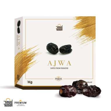 Kurma Ajwa 1kg Premium Timur Tengah Kurma Nabi Jumbo High Quality