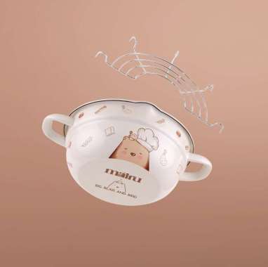 Kamikadomu - MAIRU x BIG BEAR & BIRD Tempura Nabe Panci penggorengan enamel 20cm