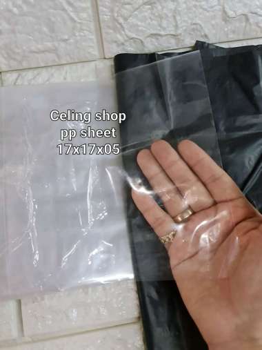 plastik PP SHEET BENING lembaran LEMBAR 17x17x05
