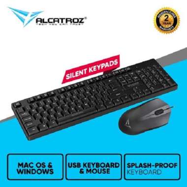 Alcatroz Xplorer C3300 Silent Keyboard & Mouse Combo ORIGINAL