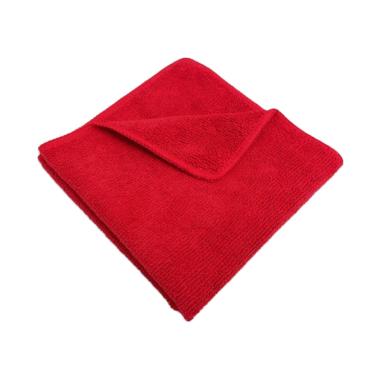 Honaga Microfiber Tebal Lembut 40 x 40 Teknologi Baru [ Lap Mikrofiber Tebal ] Merah