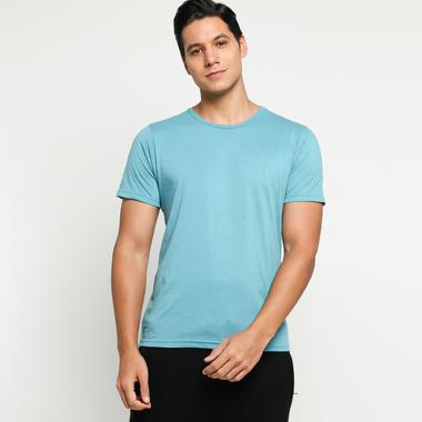 VM Kaos Polos Pendek Pria M Hijau