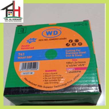Batu Potong Gerinda Asli Original WD 4"