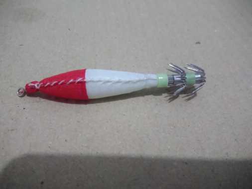 Umpan pancing cumi 1.5 inch coklat
