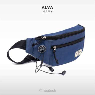 HEYLOOK Tas Selempang Pria Waist Bag Alva Pria Sling Bag Gadget Distro Pria NAVY