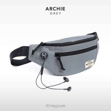 HEYLOOK Tas Selempang Pria Waist Bag Alva Pria Sling Bag Gadget Distro Pria GREY