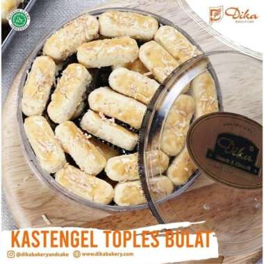 Roti Kue Kering Kastangel Toples Bulat Dika Bakery