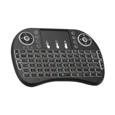 i8 Mini Keyboard Air Mouse Wireless with Touchpad Mini Keyboard i8 Wireless Hitam
