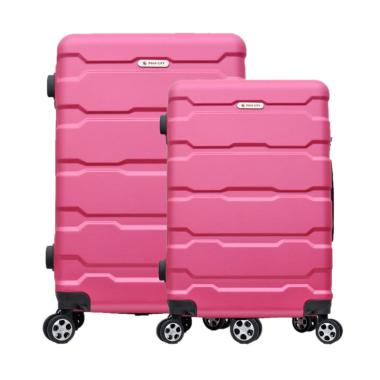 Polo City 071 Hardcase Set Koper [Size 20 + 24 Inch] Pink