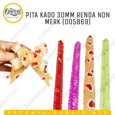 PITA KADO 30MM RENDA NON MERK (005869) / PITA KADO / PITA RENDA / PITA MOTIF / PITA BERKUALITAS