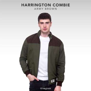 HEYLOOK Official - Jaket Pria Waterproof Jaket Harrington Combie Pria Jaket Taslan Anti Air Distro -