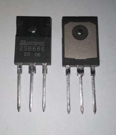 Transistor 2SB686 B686 Mospec Silicon PNP Bipolar 100V 6A