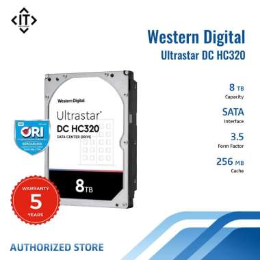 WD Ultrastar 8TB Hardisk SATA ULTRA 512E SE DC HC320 - 0B36404 (HUS728T8TALE6L4)