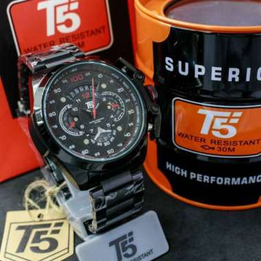 ORIGINAL Jam Tangan Pria T5 H3633 original chrono aktif bergaransi free box Silver