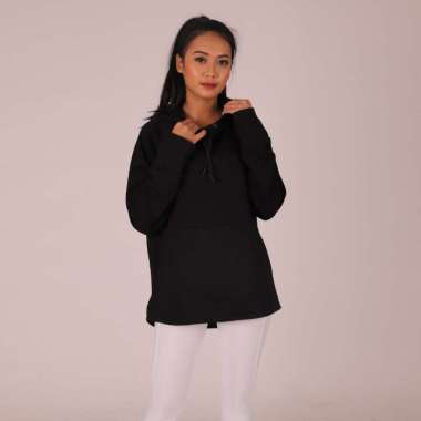 SOC W Active Sport Hood Jacket SOCJ006|Sweatshirt Hoodie Wanita XL BLACK