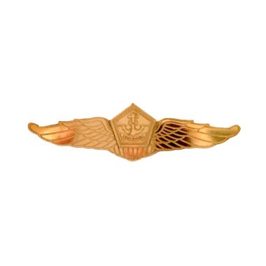 Mulyocreative Lencana Wing Pramuka Logo Saka Bahari Gerakan Pramuka Full Logam [2 Pcs] Emas