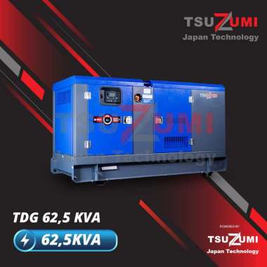Genset 62,5 KVA Super Silent - 50000 Watt - Tsuzumi TDG60 Heavy Duty