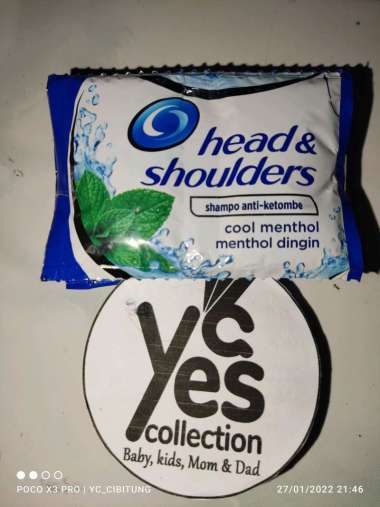 Head & Shoulders shampoo sachet 10ml head and shoulders shampo RENCENG (cool menthol)