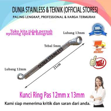 Kunci Ring Pas 12mm x 13mm