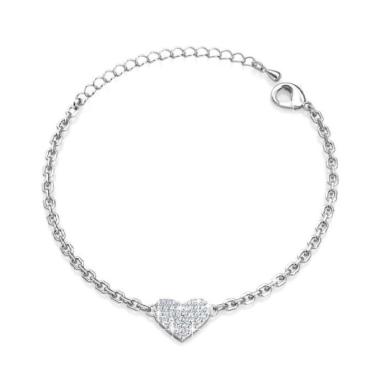 Only Love Bracelet - Gelang Crystal Her Jewellery White Gold
