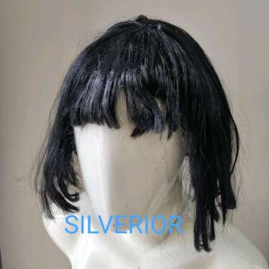 Wig Rambut Palsu Pendek Bop Hitam