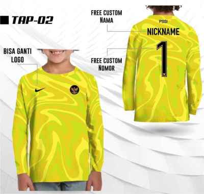 jersey anak timnas indonesia kiper gk kaos tim nasional bola lengan paanjang 0 KUNING