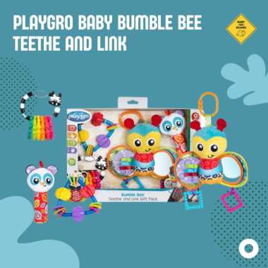 Playgro Baby Bumblee Bee Teethe and Link - 1 Set Hadiah/Kado untuk Anak Bayi