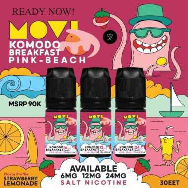 Komodo Breakfast Pink Beach Salt Nic 30ML by MOVI - Liquid 30MG