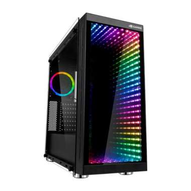 Digital Alliance DA Gaming CPU Case Mirror RGB Tempered Glass Chassis