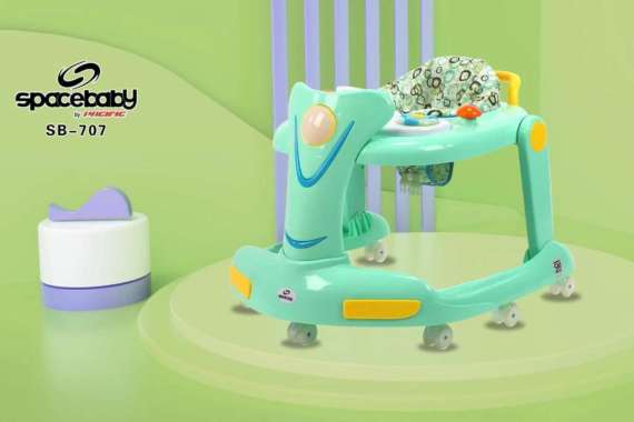 BABYWALKER BABY WALKER 2IN1 2 IN 1 SPACEBABY SPACE BABY SB707 SB 707 ALAT BELAJAR JALAN BAYI BALITA