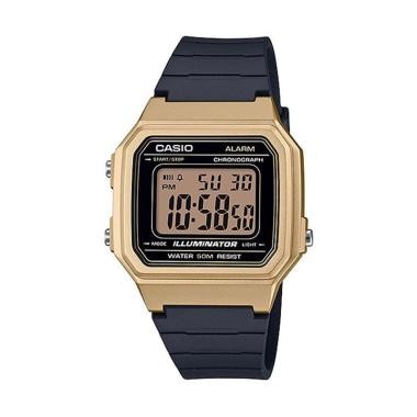 CASIO General Jam Tangan Pria - Black Gold [W-217HM-9AVDF/ Original]  Black Gold