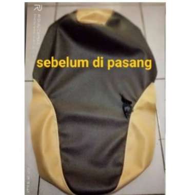 KULIT JOK MODEL XEON/sarung jok motor variasi warna samping BISA DI PASANG DI JOK MATIC &BEBEK nmax/