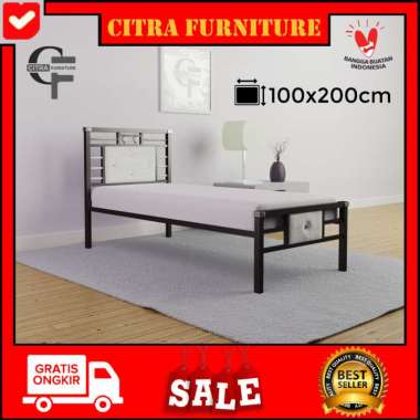 Ranjang Besi Minimalis |Dipan Besi |Rangka Tempat Tidur Springbed 100