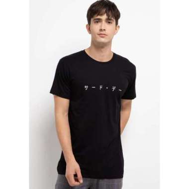 Third Day MTH88 Kaos Distro Pria Katakana Kerning Hitam XL