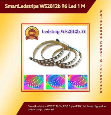 RGB Smart LED Strip IP30 WS2812b 96 mata permeter (1meter)