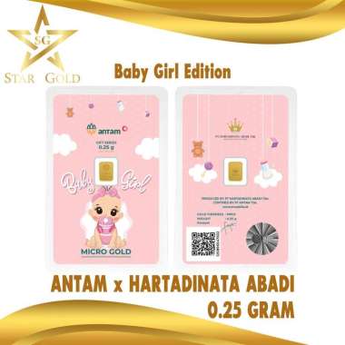 LOGAM MULIA MICRO GOLD ANTAM HARTADINATA 0.25 GRAM BABY GIRL SERIES 1