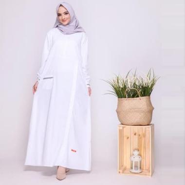Jual Nibras Nbc 01 Basic Polos Gamis Wanita Putih Murah Agustus 2020 Blibli Com