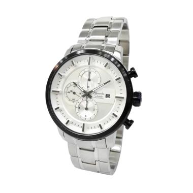 Alexandre Christie Jam Tangan Pria [AC 6323 MC] Silver White