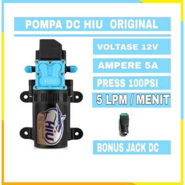 DINAMO POMPA DC 12V HIU 6.5 BAR 100 PSI 5LPM / POMPA AIR DC 12V HIGH PRESSURE